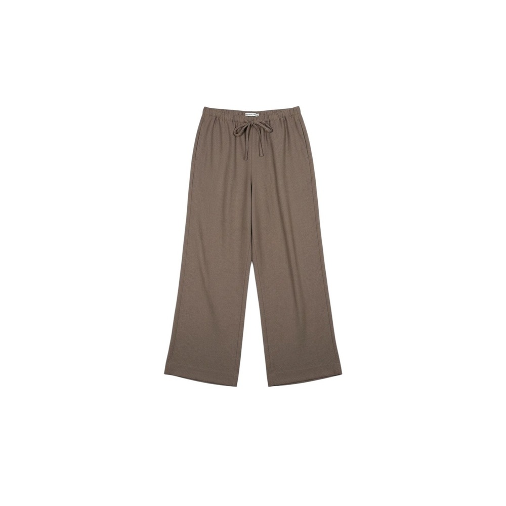 Abercrombie & Fitch Wide Leg Pants Trousers Women's S Relaxed Taupe Light Brown